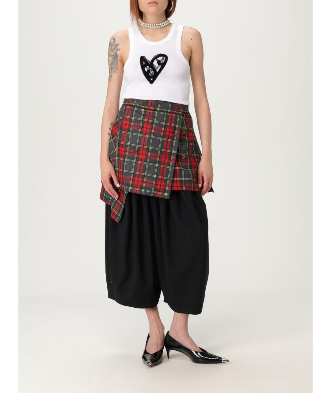 VIVIENNE WESTWOOD Мульти шерстяная юбка миди, фото 3