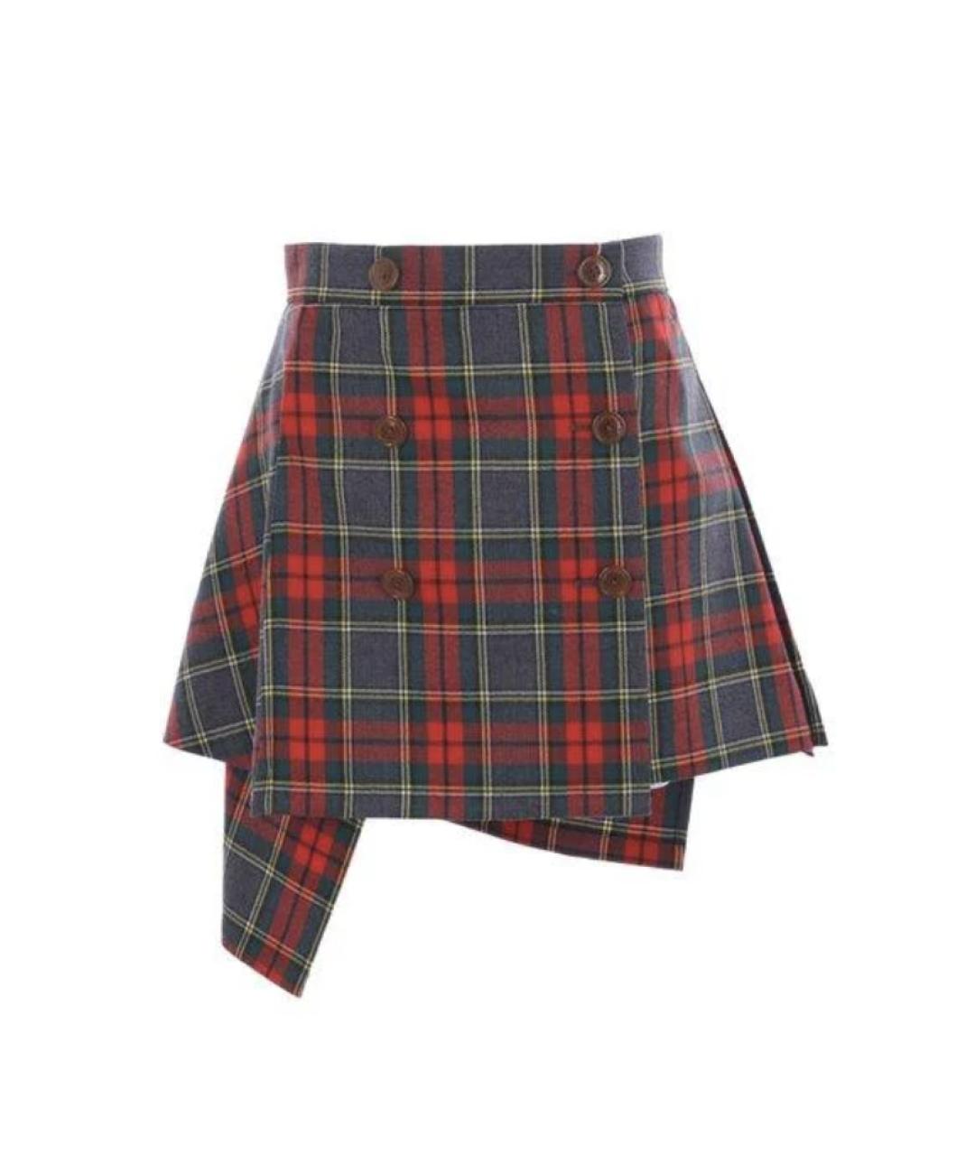 VIVIENNE WESTWOOD Мульти шерстяная юбка миди, фото 1