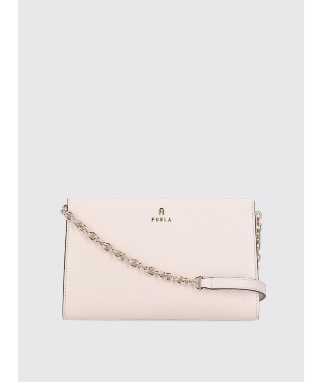 FURLA Розовая кожаная сумка через плечо, фото 6