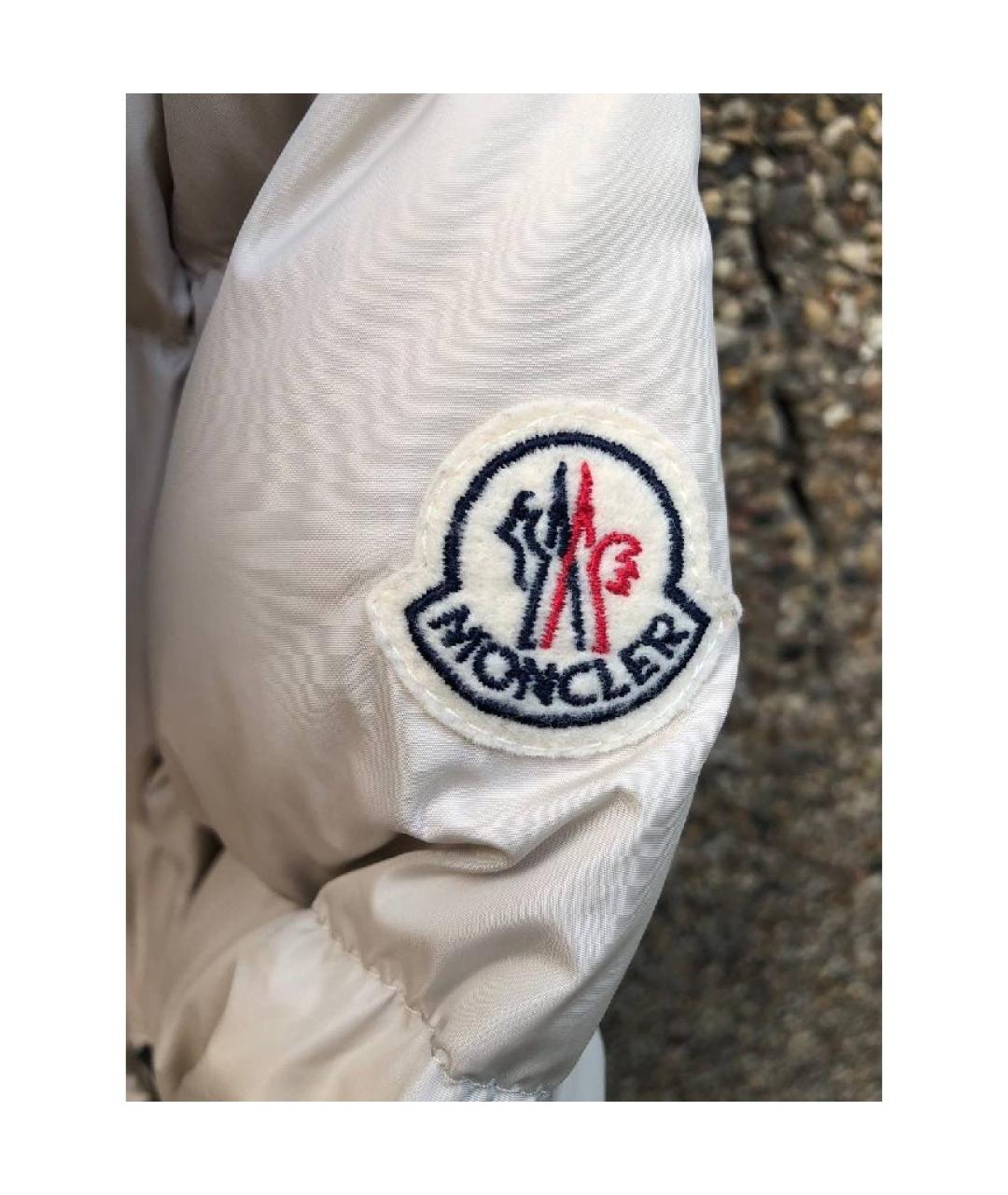 MONCLER Серый пуховик, фото 4