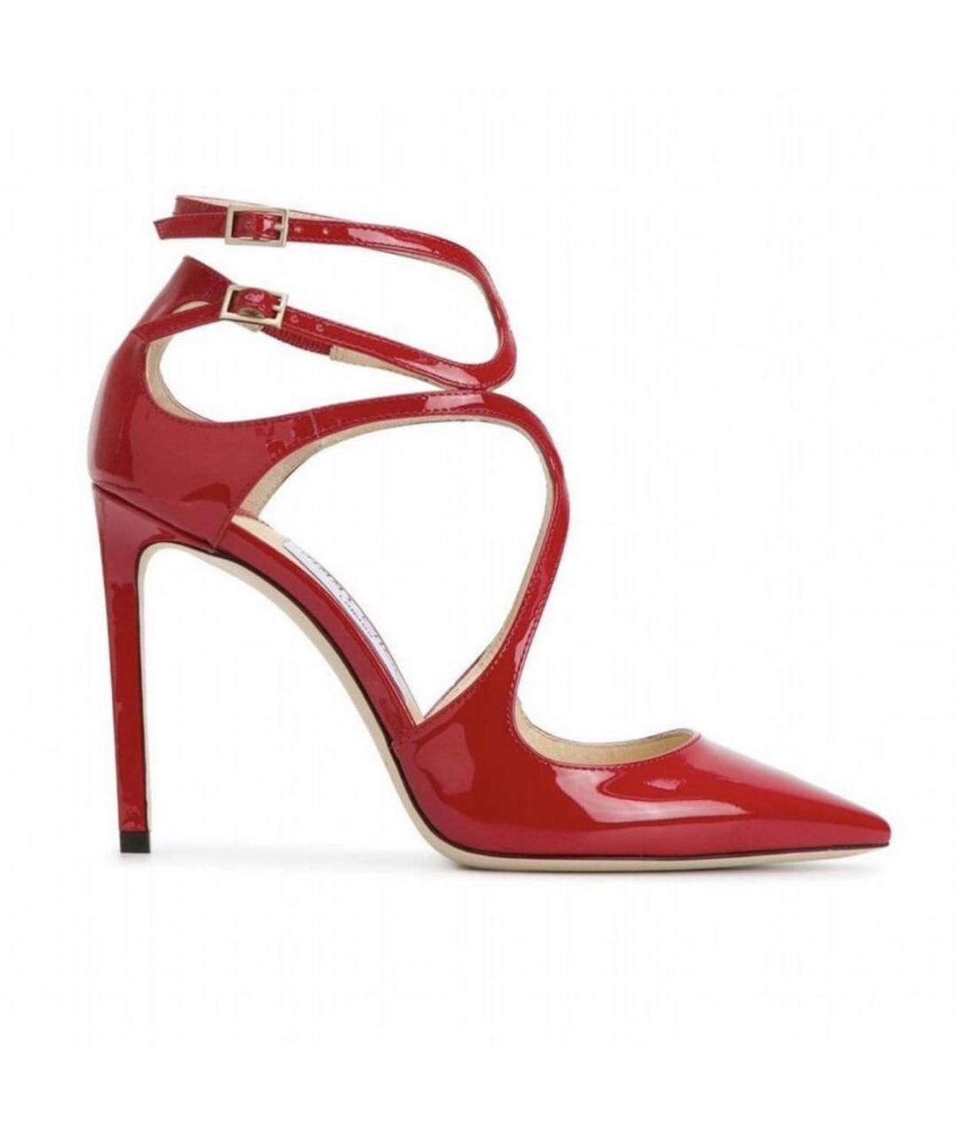 JIMMY CHOO Красные туфли из лакированной кожи, фото 2