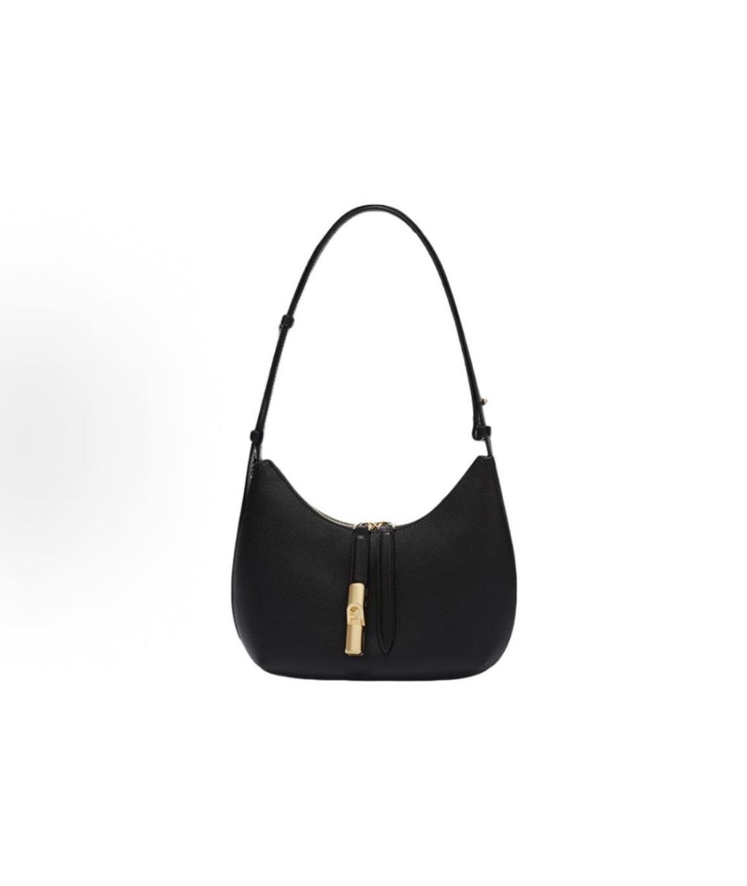 FURLA Черная кожаная сумка через плечо, фото 6