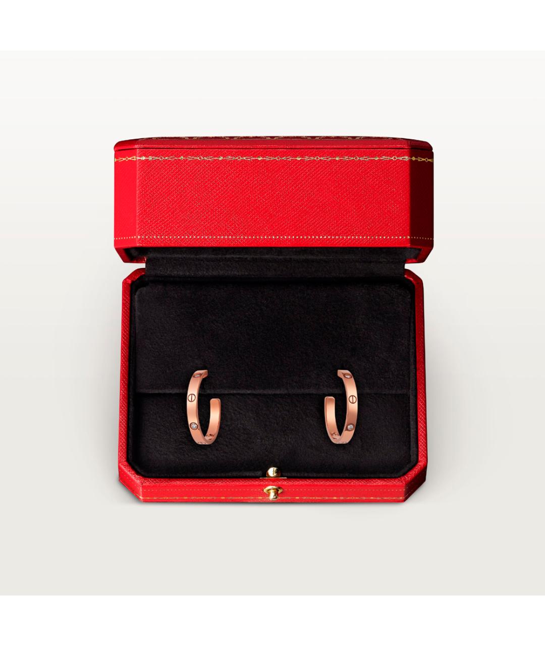 CARTIER Золотые серьги из розового золота, фото 2