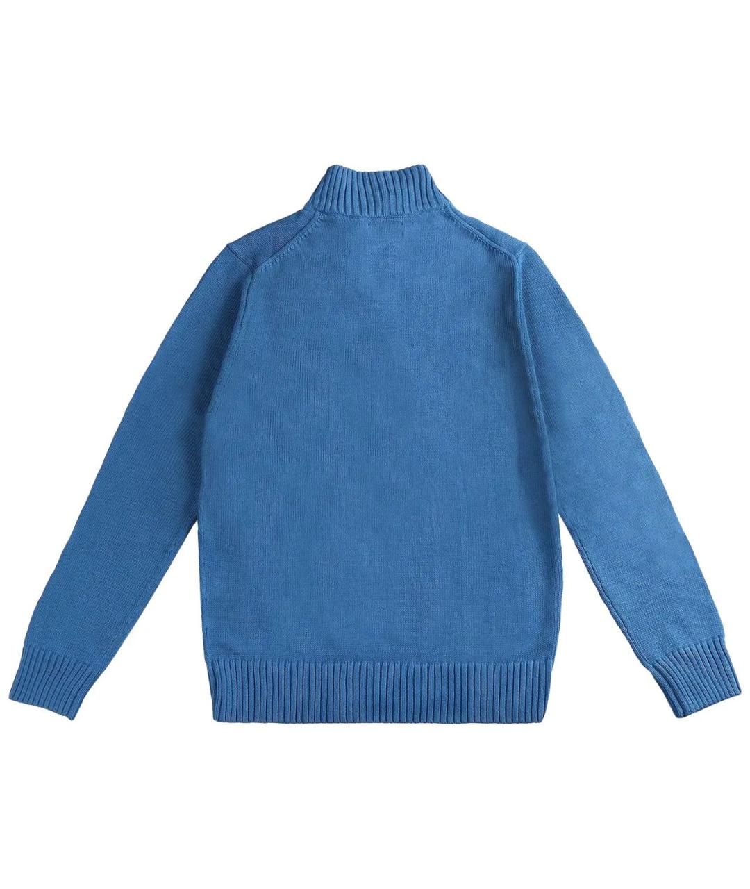 POLO RALPH LAUREN Синий хлопковый джемпер / свитер, фото 2