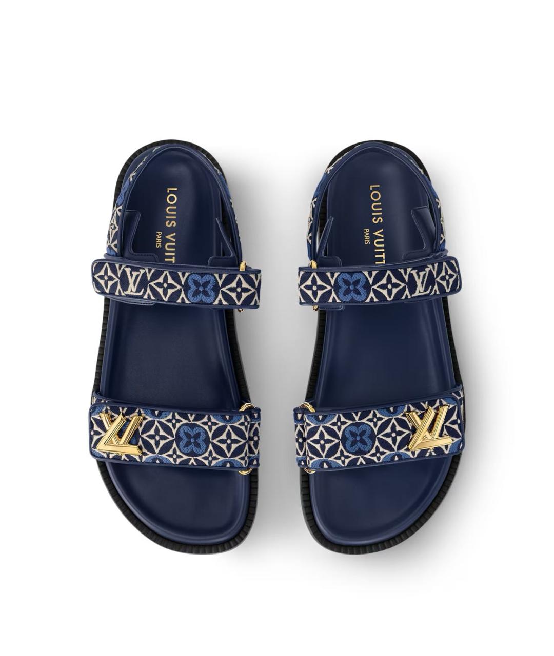 LOUIS VUITTON Синие сандалии, фото 3