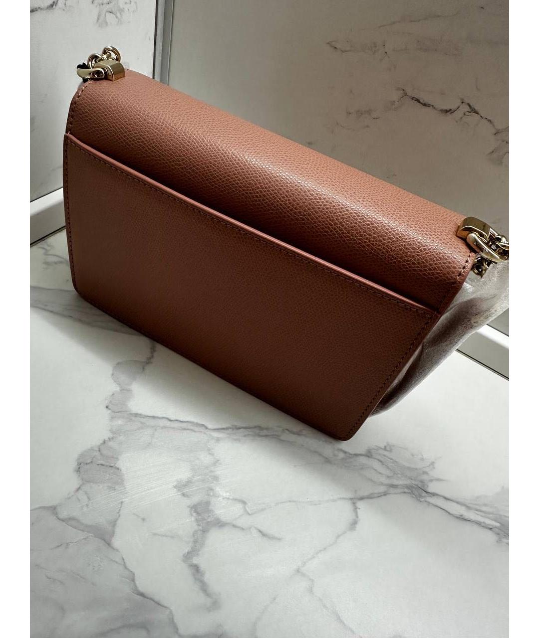 FURLA Розовая кожаная сумка через плечо, фото 6