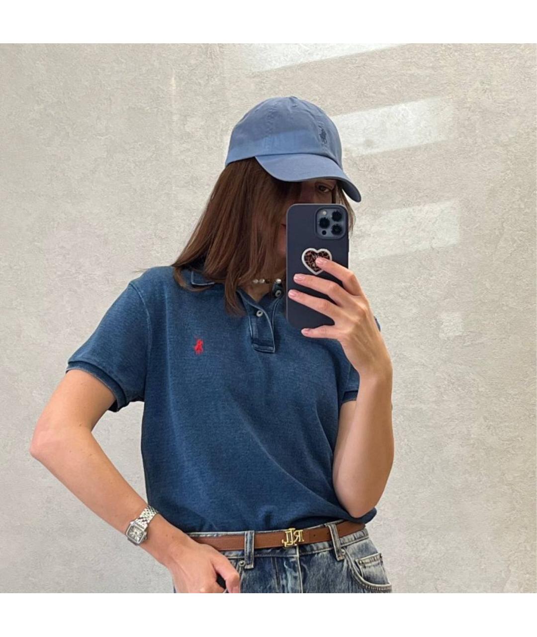 POLO RALPH LAUREN Синяя хлопковая кепка, фото 6