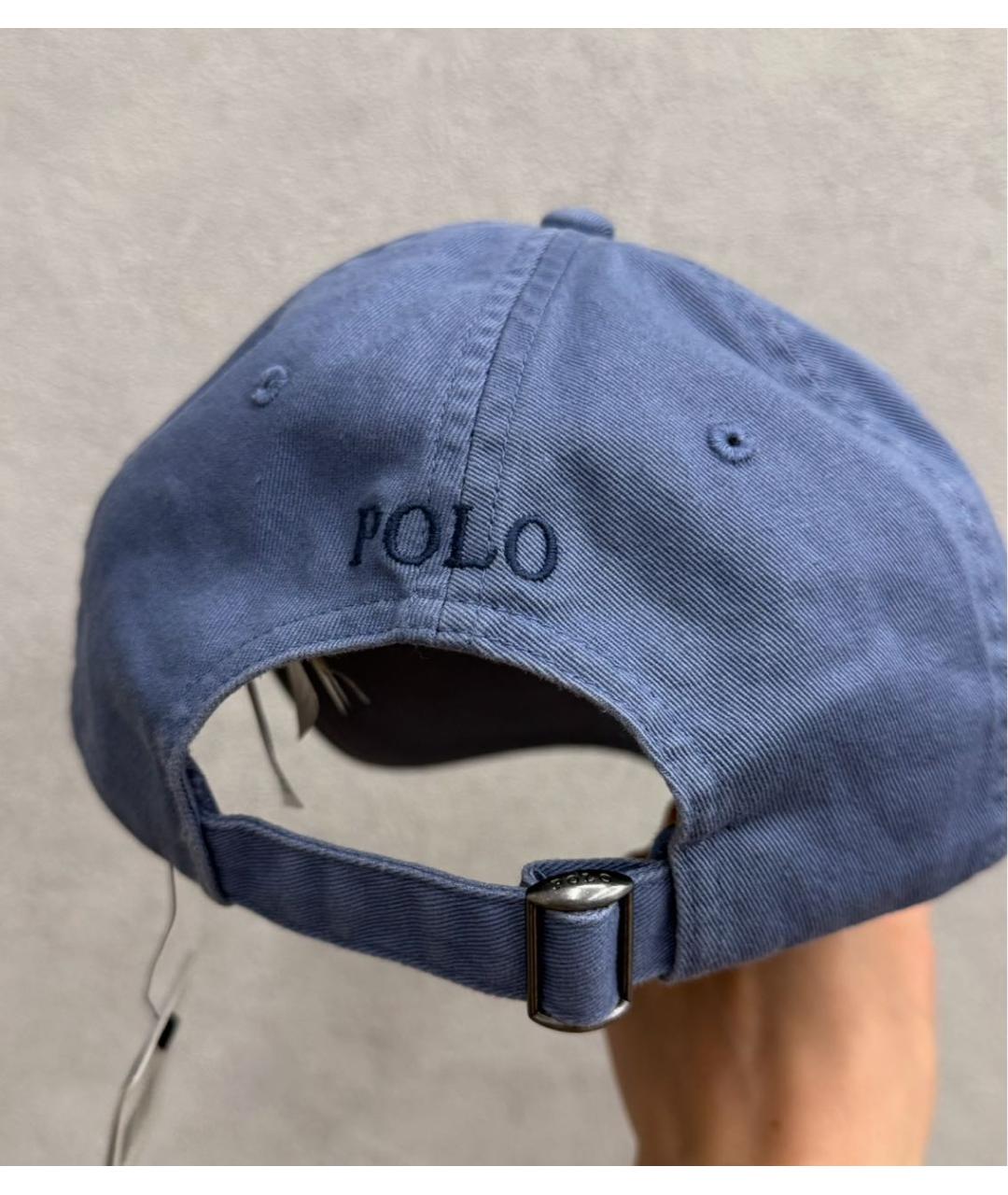 POLO RALPH LAUREN Синяя хлопковая кепка, фото 5
