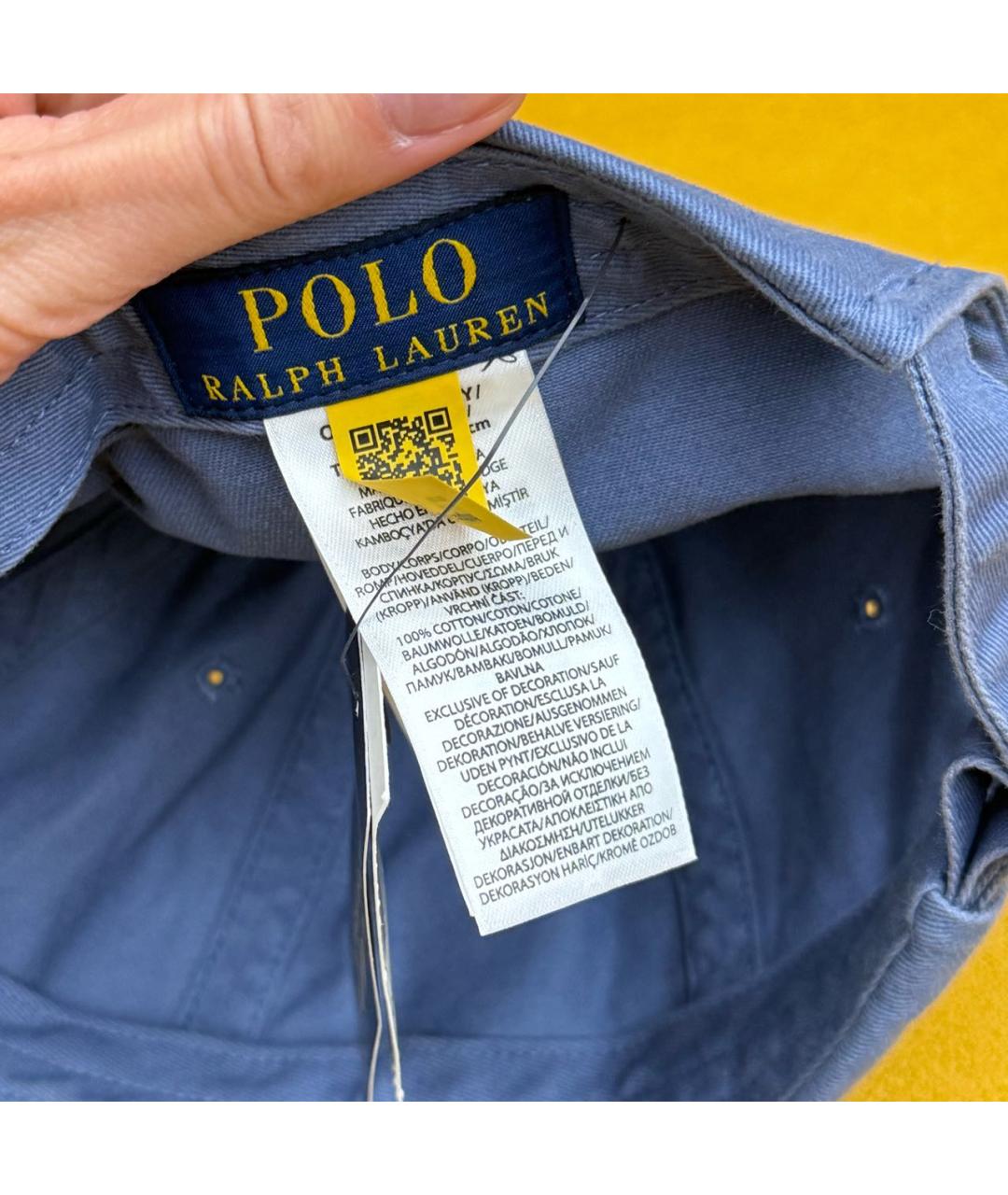 POLO RALPH LAUREN Синяя хлопковая кепка, фото 7