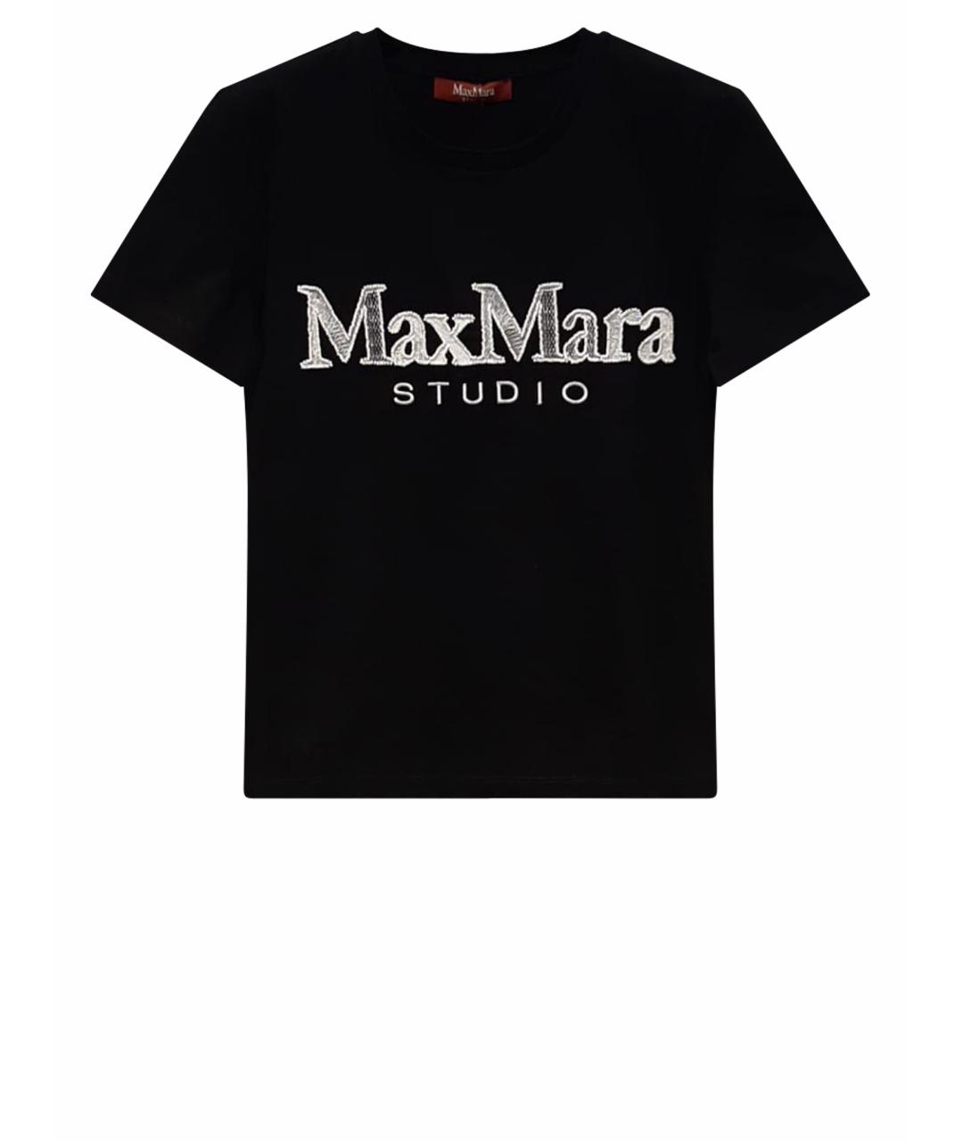 MAX MARA STUDIO Черная футболка, фото 1