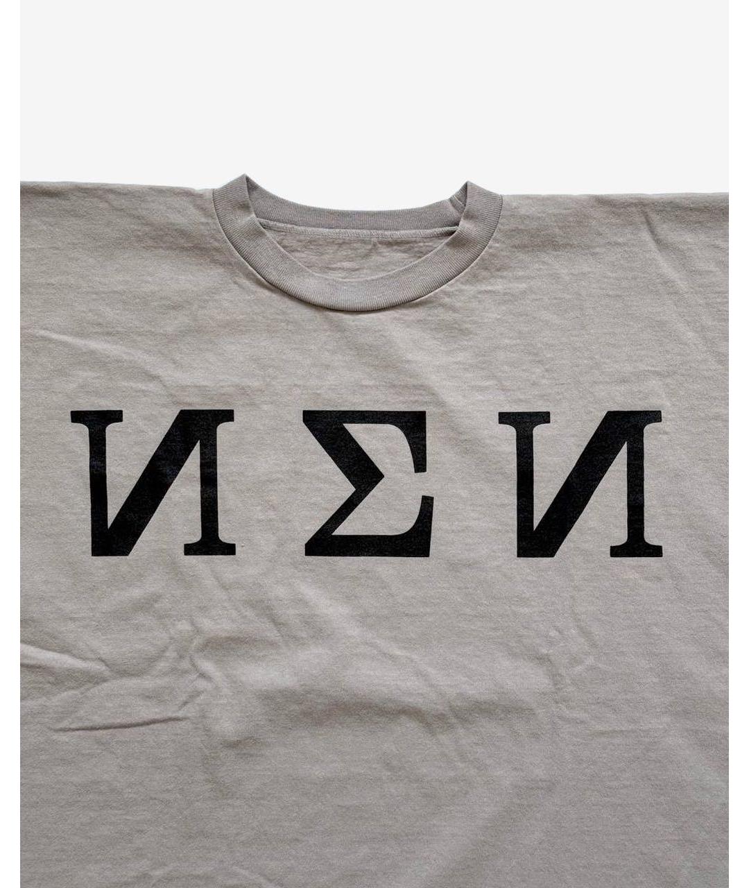 YEEZY Антрацитовая хлопковая футболка, фото 2