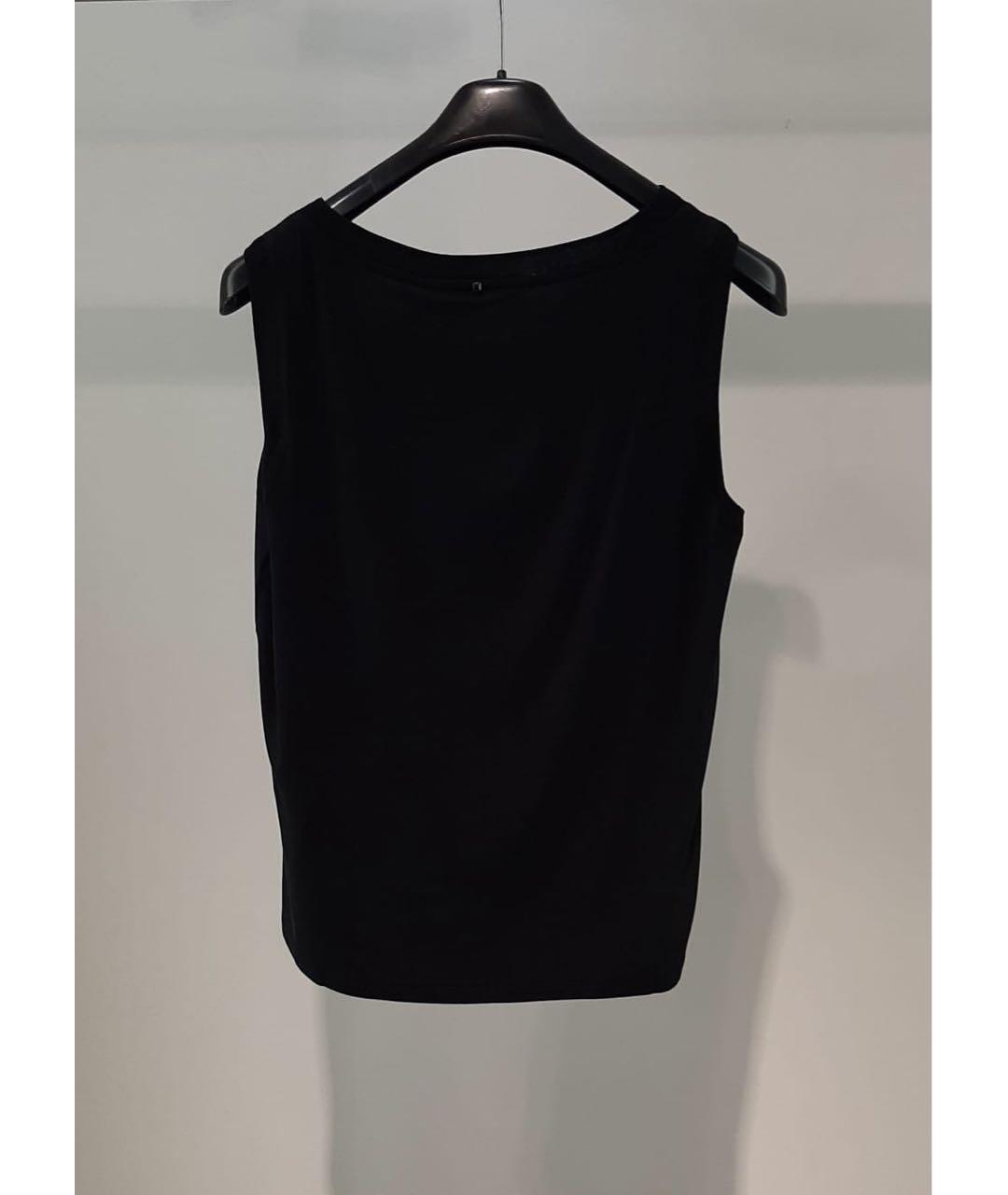 MAX MARA STUDIO Черная майка, фото 2