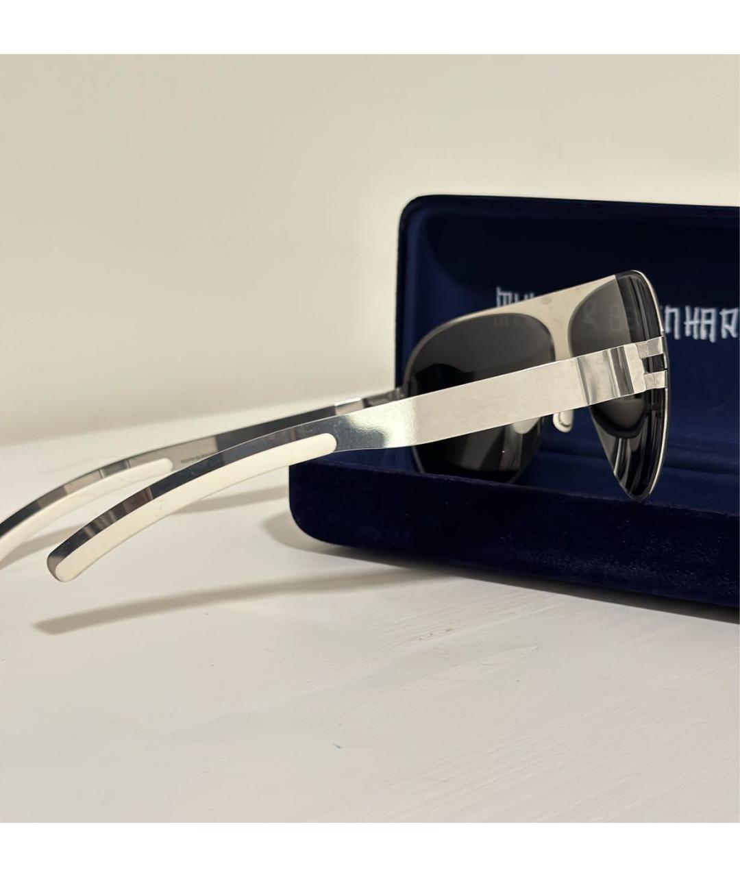 MYKITA Серебряные металлические солнцезащитные очки, фото 3