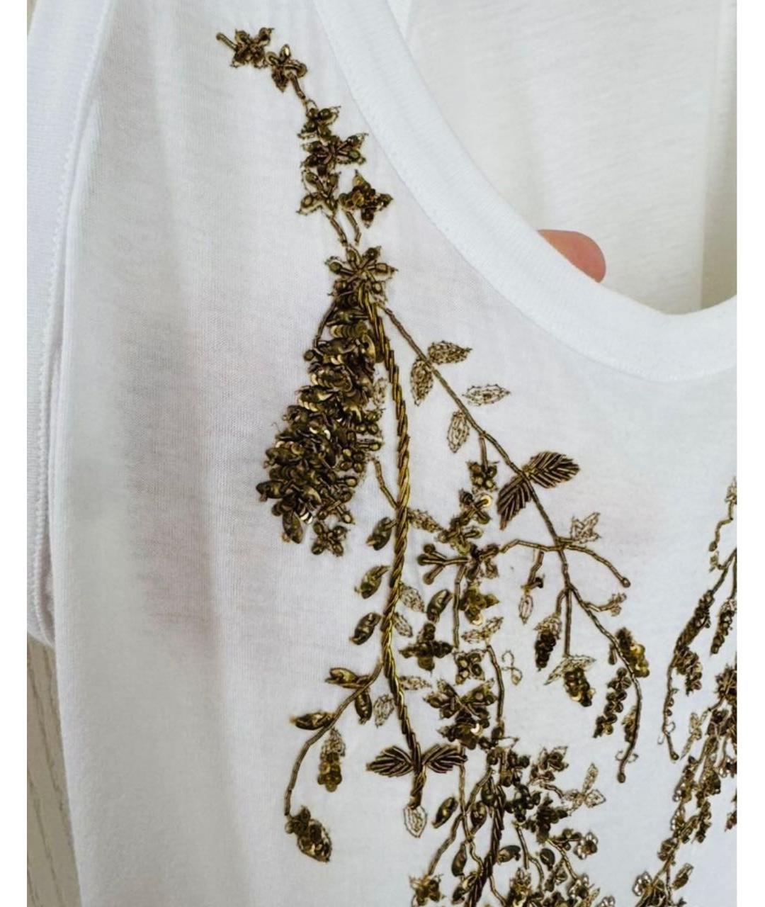 ALEXANDER MCQUEEN Белая хлопковая майка, фото 5
