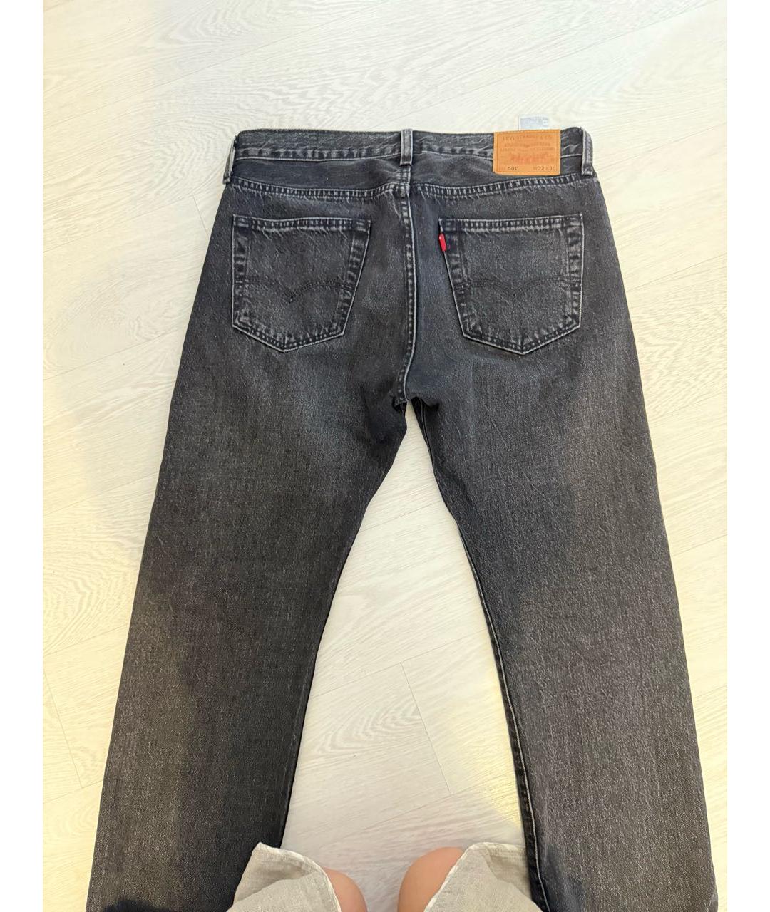 LEVI'S Темно-синие прямые джинсы, фото 4
