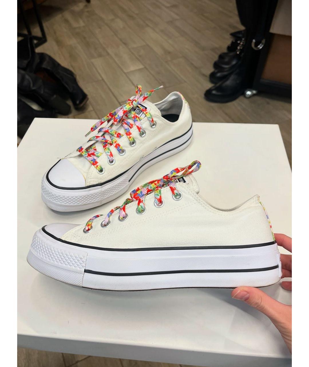 CONVERSE Белые текстильные кеды, фото 9