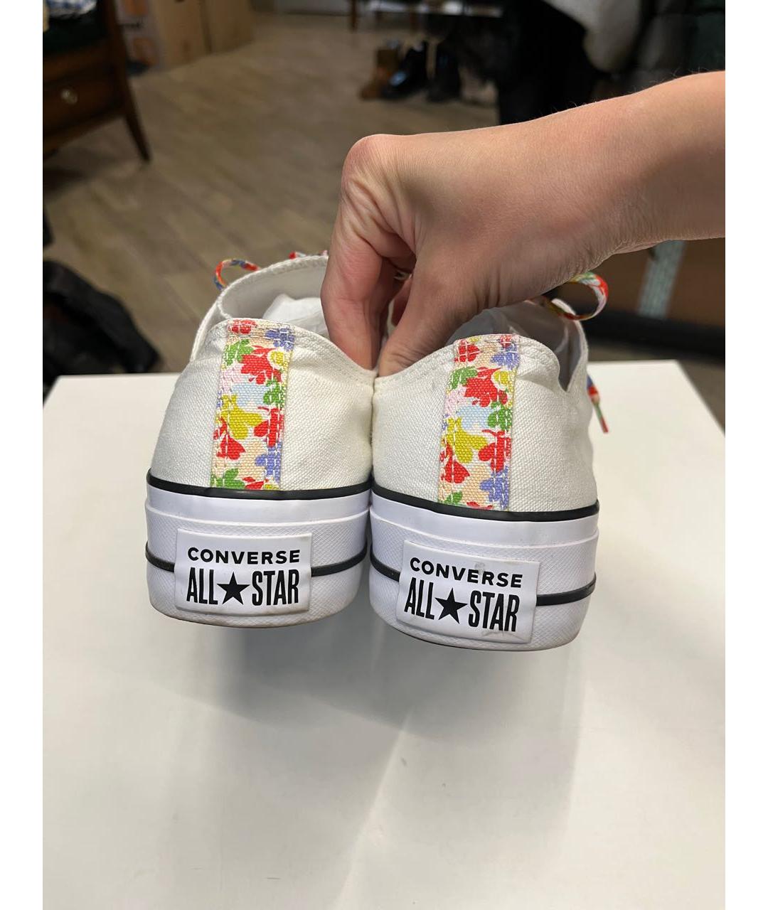 CONVERSE Белые текстильные кеды, фото 4