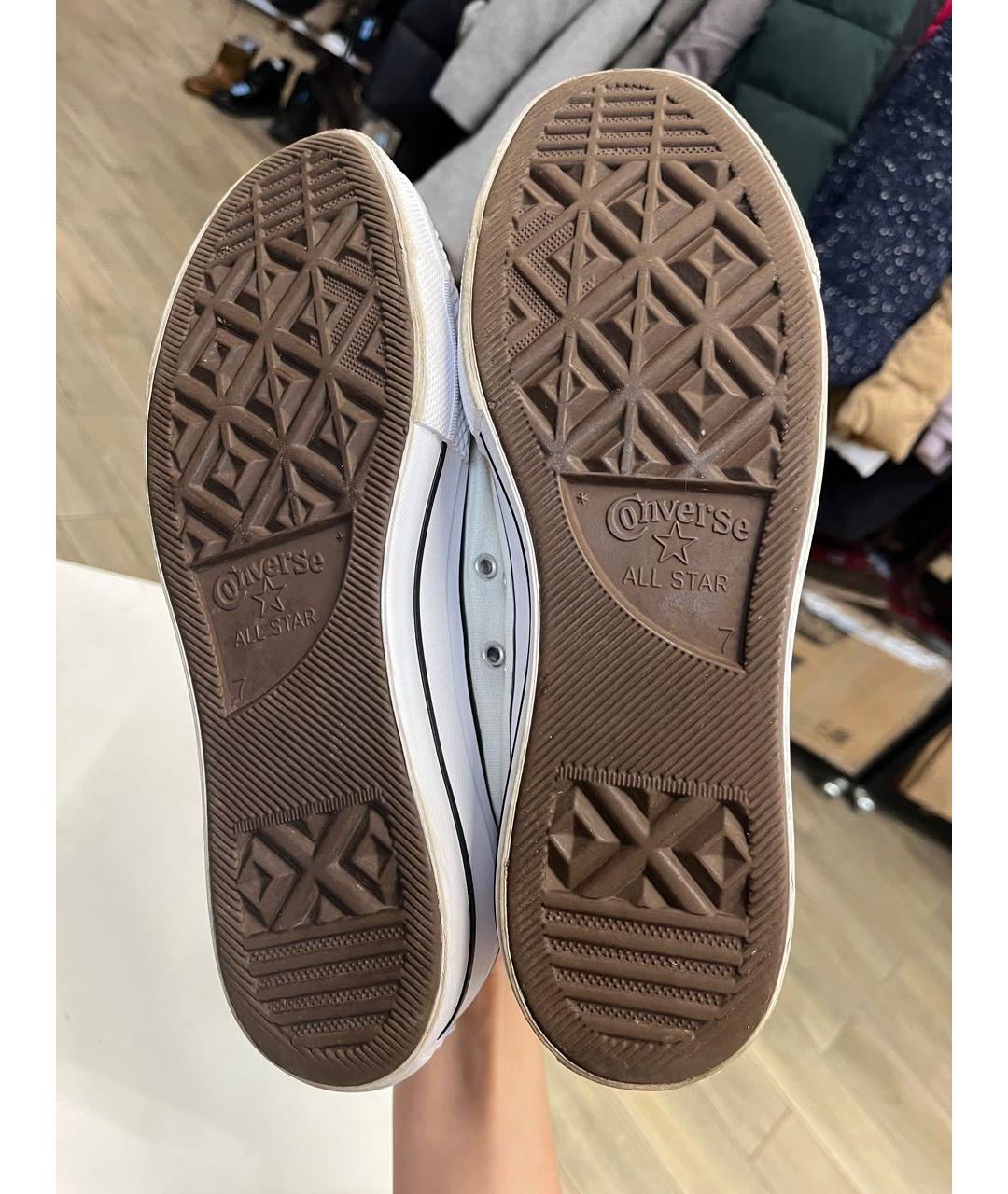 CONVERSE Белые текстильные кеды, фото 3