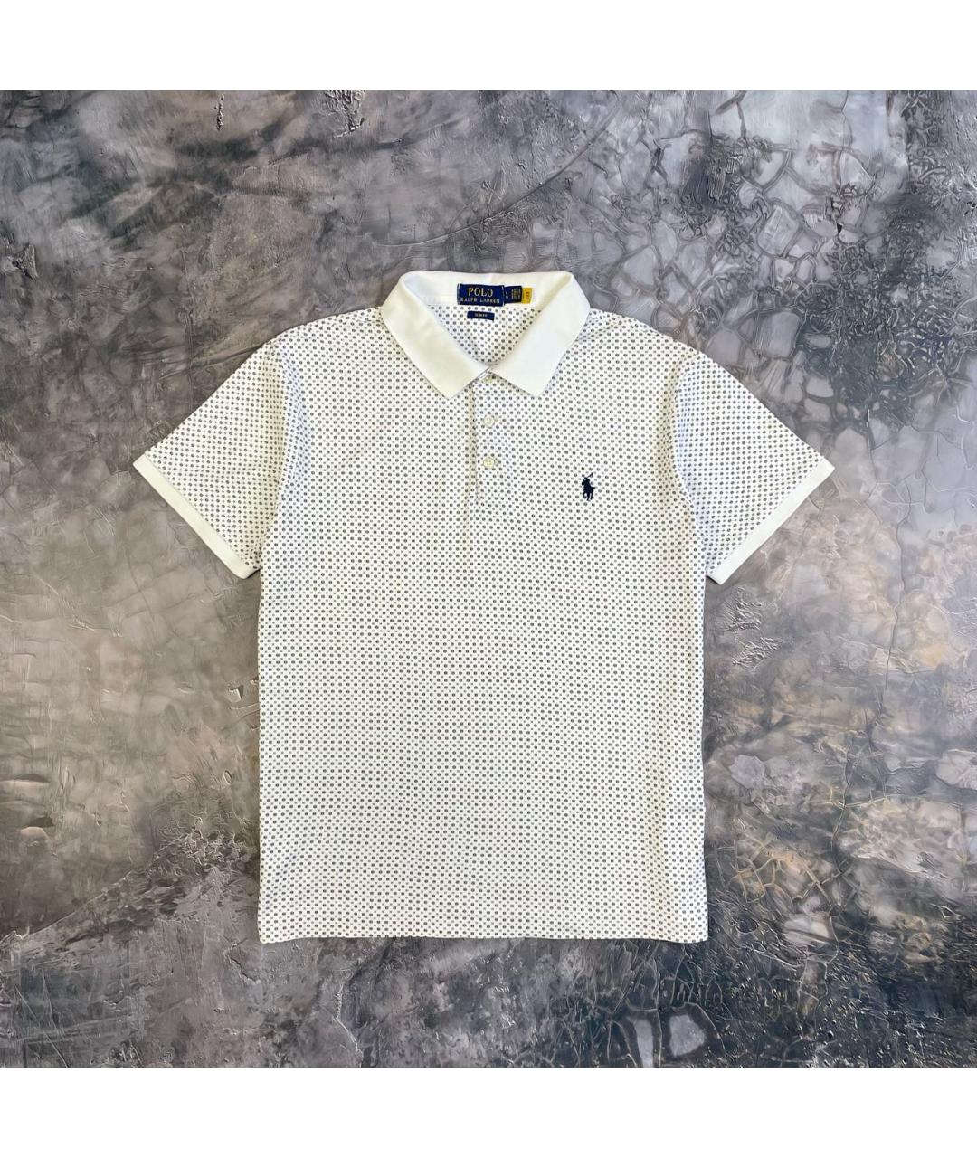 POLO RALPH LAUREN Белое хлопковое поло с коротким рукавом, фото 9