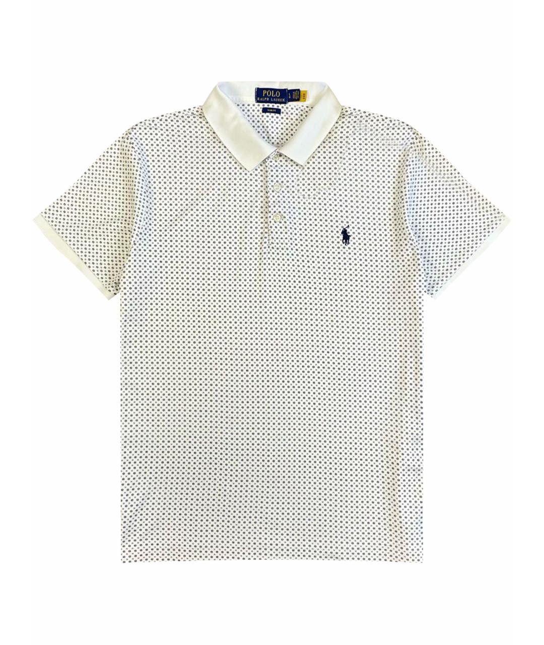 POLO RALPH LAUREN Белое хлопковое поло с коротким рукавом, фото 1