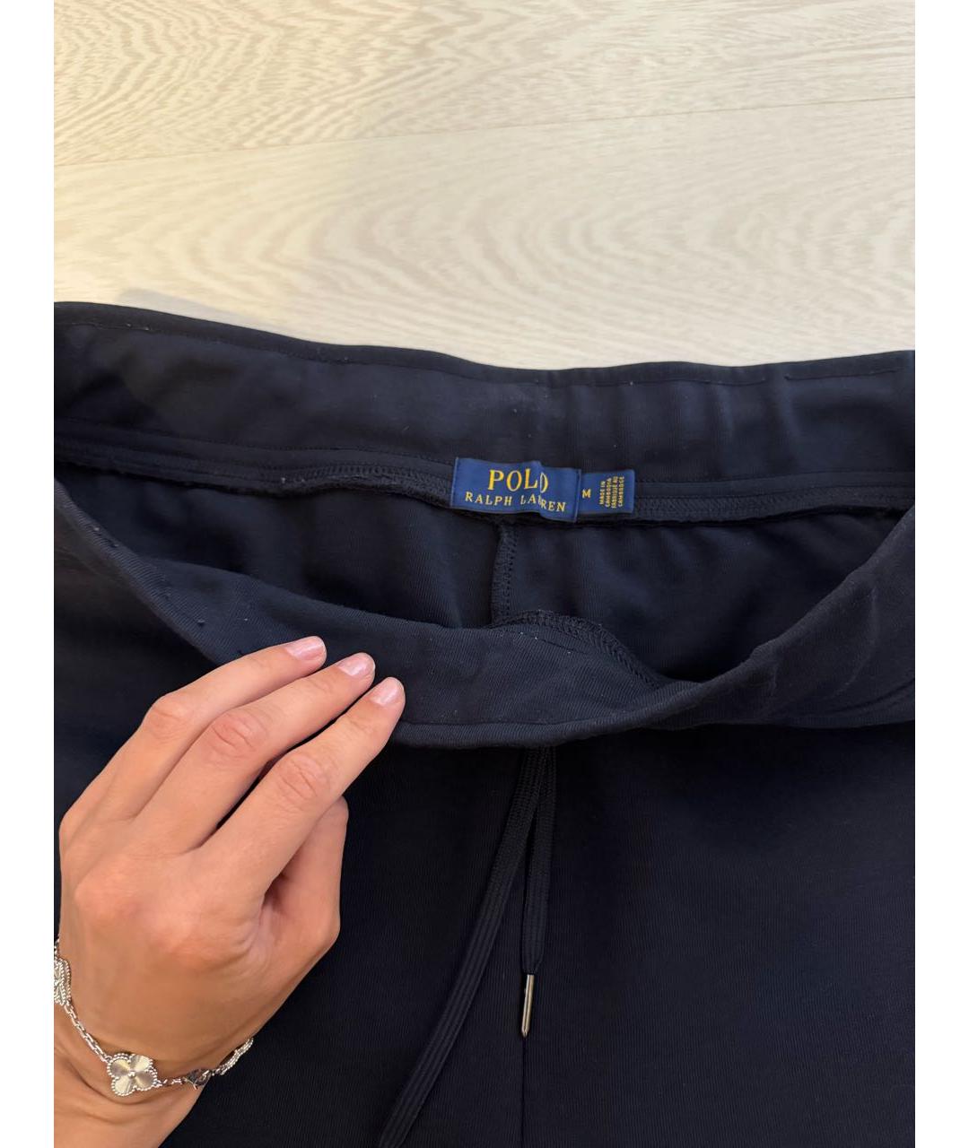 POLO RALPH LAUREN Темно-синие хлопковые повседневные брюки, фото 2