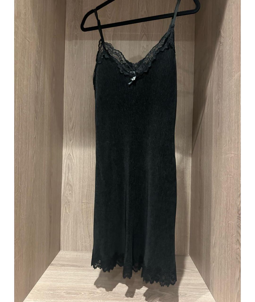 ALEXANDER WANG Черное полиэстеровое коктейльное платье, фото 3