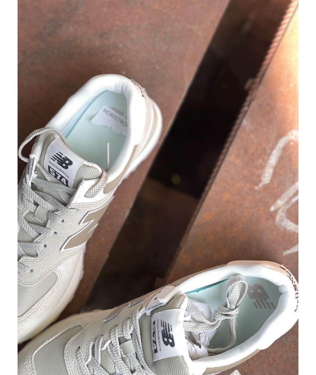 NEW BALANCE Зеленые замшевые кроссовки, фото 5