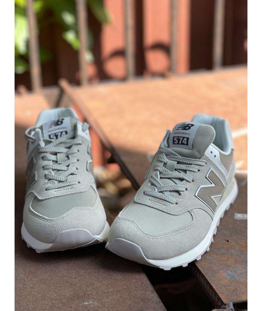 NEW BALANCE Зеленые замшевые кроссовки, фото 4