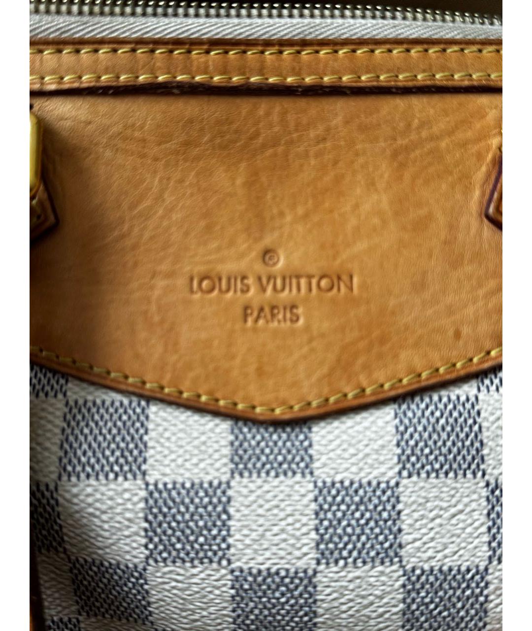 LOUIS VUITTON Бежевая кожаная сумка тоут, фото 5