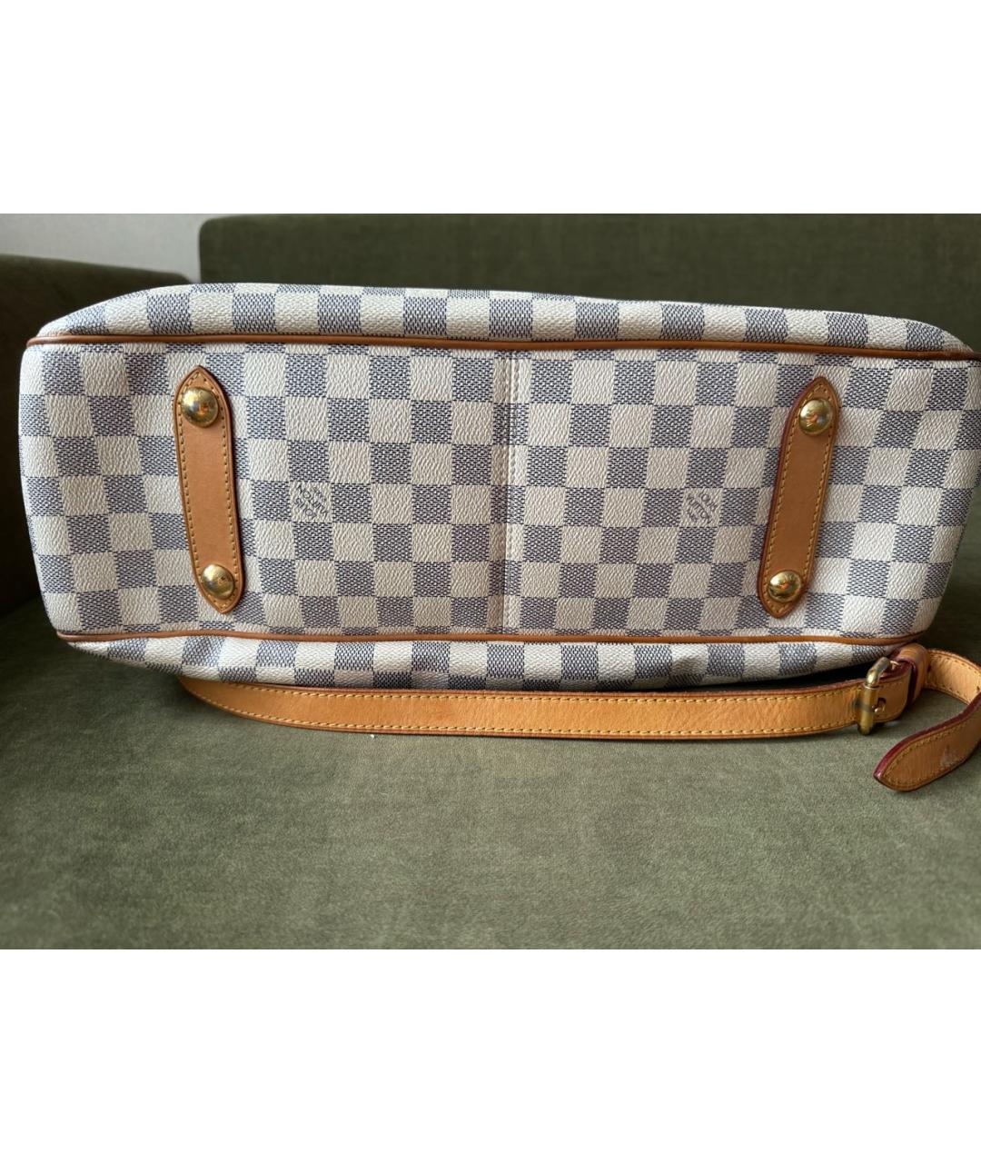 LOUIS VUITTON Бежевая кожаная сумка тоут, фото 7