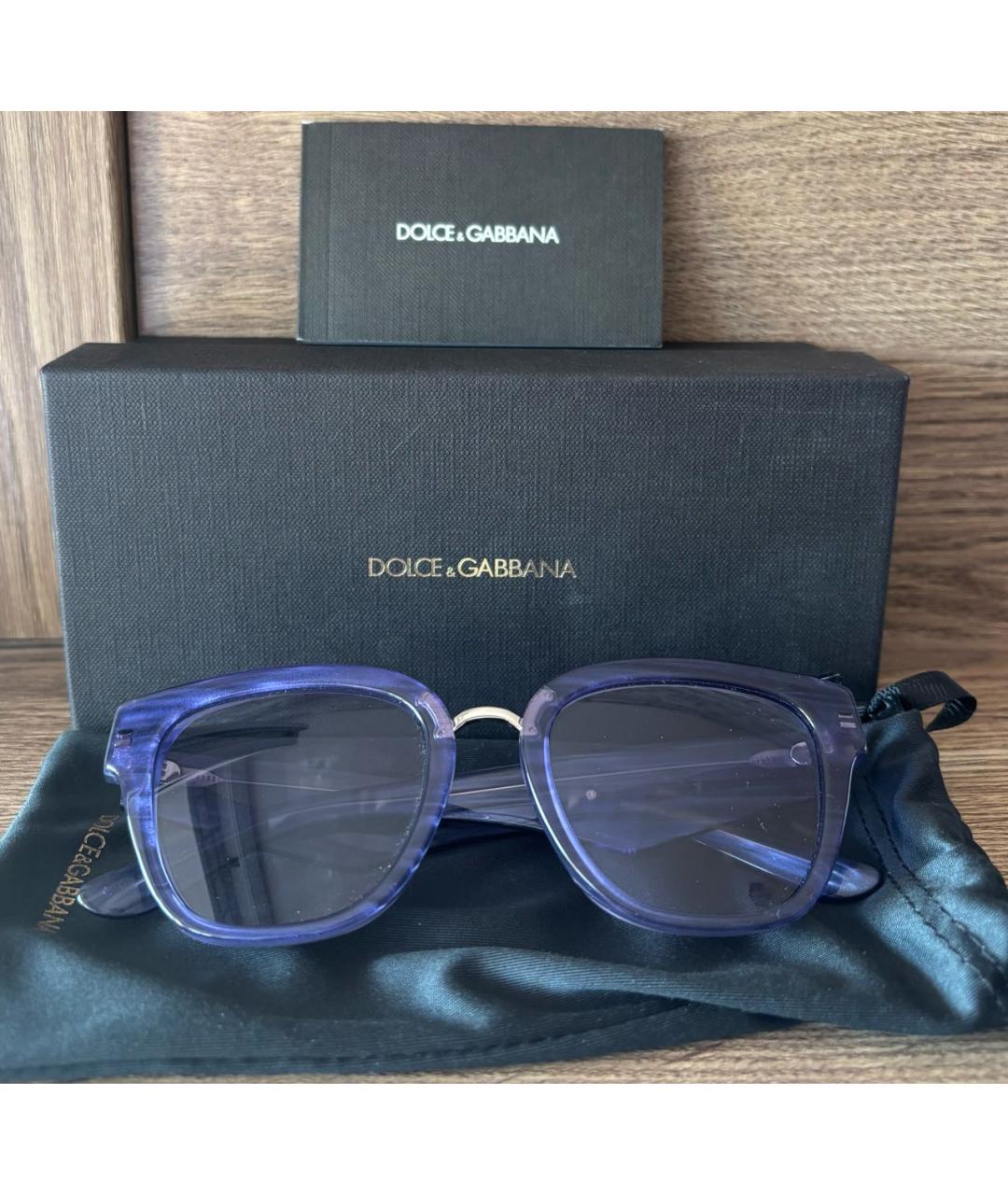 DOLCE&GABBANA Фиолетовые солнцезащитные очки, фото 4