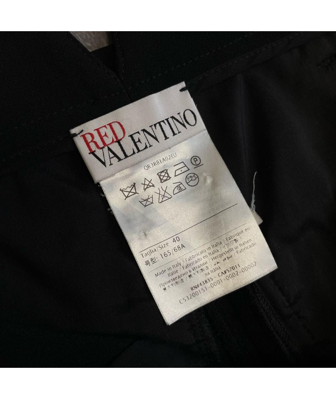 RED VALENTINO Черные брюки широкие, фото 6