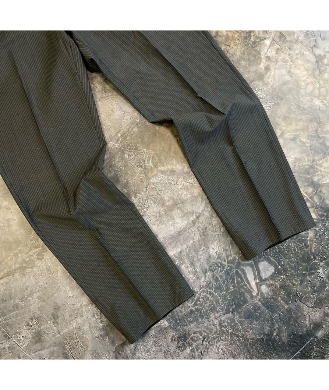 HUGO BOSS Антрацитовые шерстяные классические брюки, фото 3