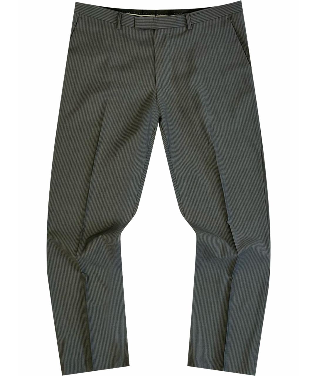 HUGO BOSS Антрацитовые шерстяные классические брюки, фото 1
