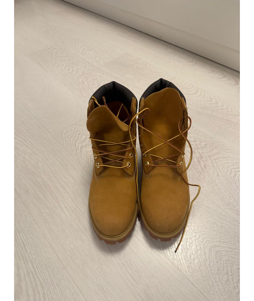 TIMBERLAND Оранжевое замшевые высокие ботинки, фото 6