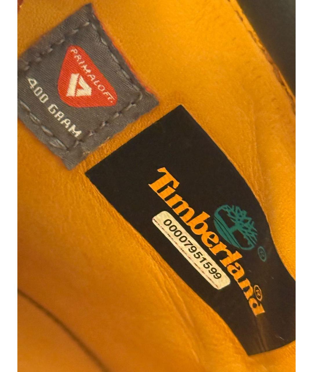 TIMBERLAND Оранжевое замшевые высокие ботинки, фото 4