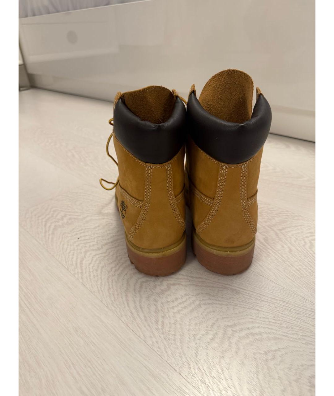 TIMBERLAND Оранжевое замшевые высокие ботинки, фото 3