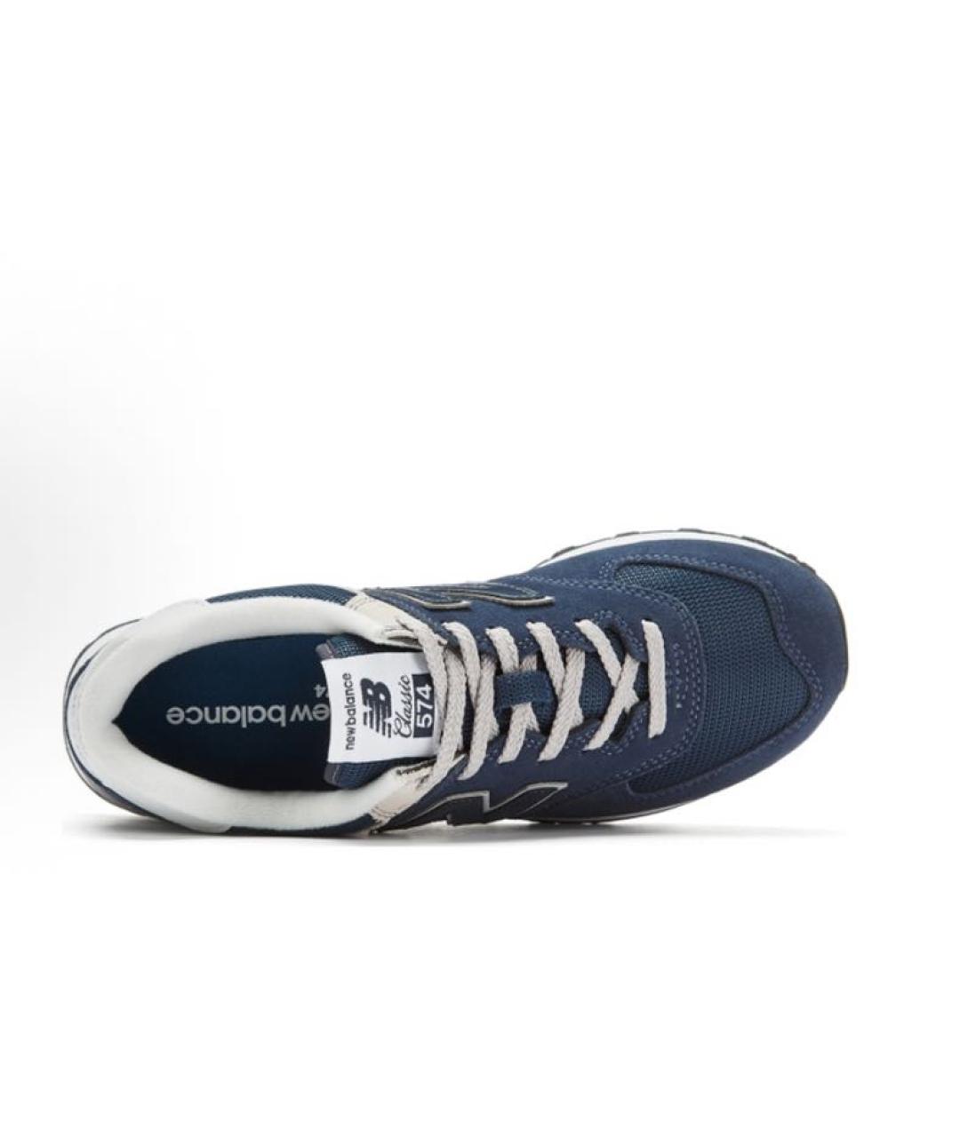 NEW BALANCE Темно-синие замшевые низкие кроссовки / кеды, фото 3