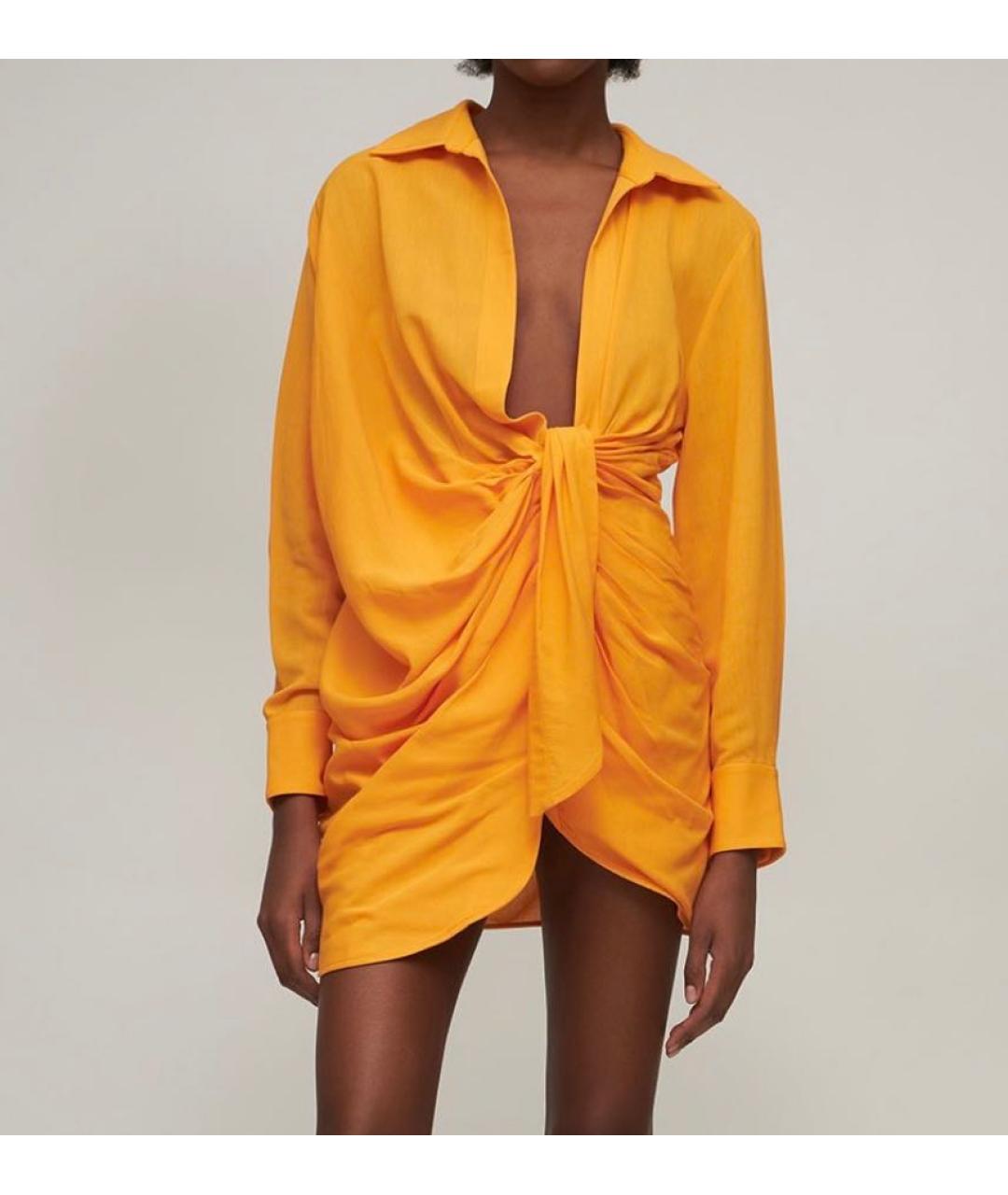 JACQUEMUS Оранжевое платье, фото 3