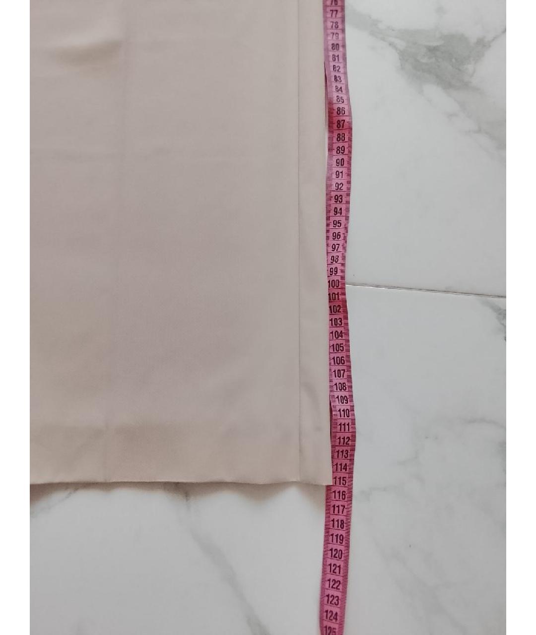 MAX MARA Бежевые шерстяные брюки широкие, фото 6