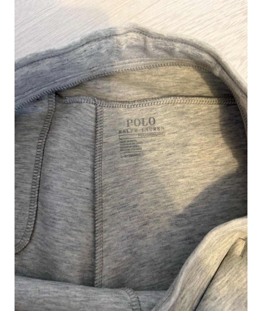 POLO RALPH LAUREN Серый хлопковый спортивный костюм, фото 3