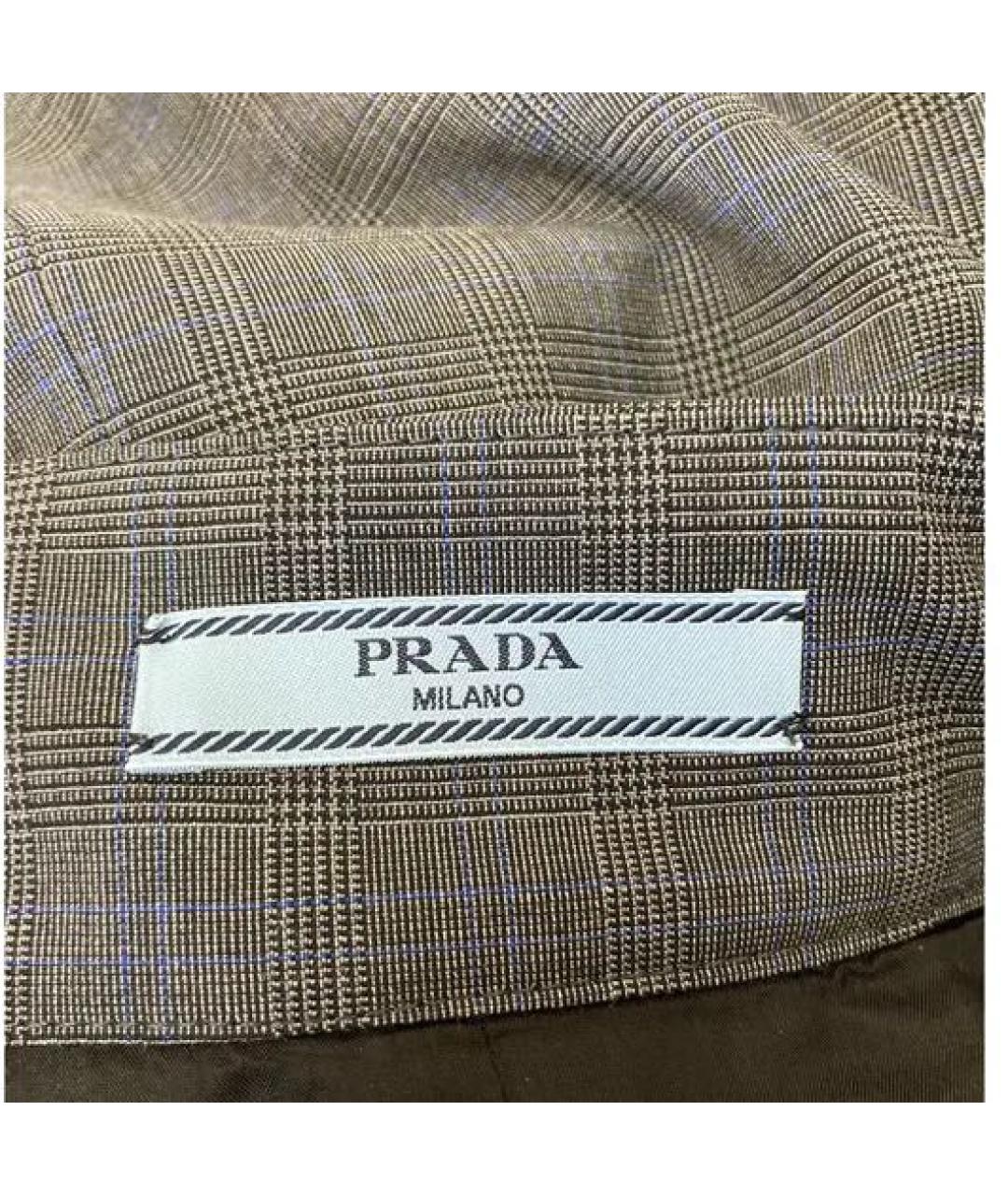 PRADA Антрацитовая шерстяная юбка макси, фото 4