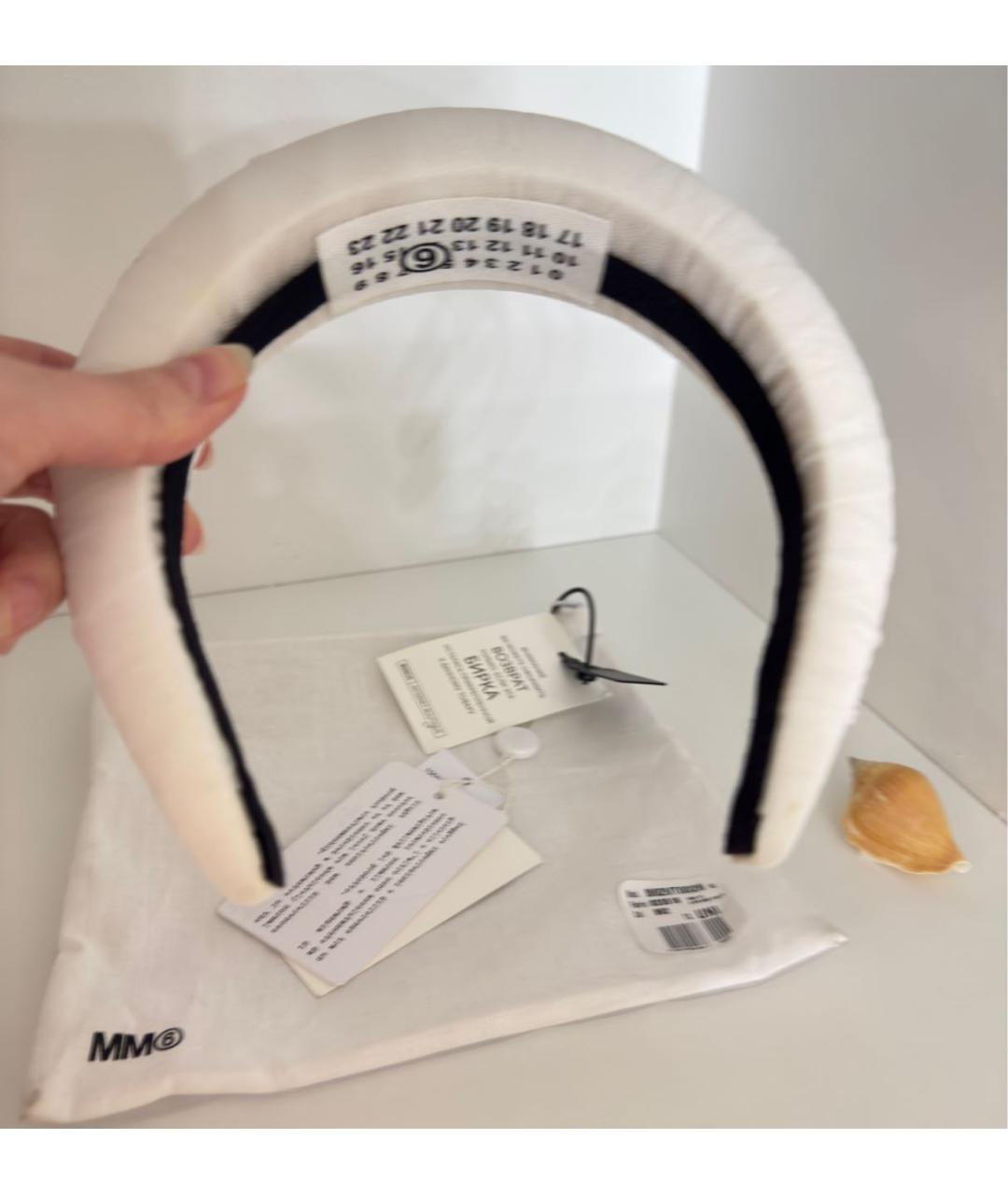 MM6 MAISON MARGIELA Белый ободок, фото 3