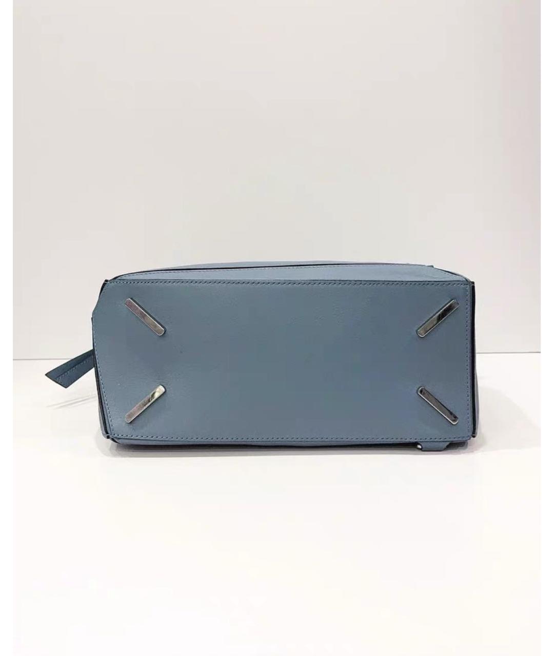 LOEWE Голубая кожаная сумка через плечо, фото 5
