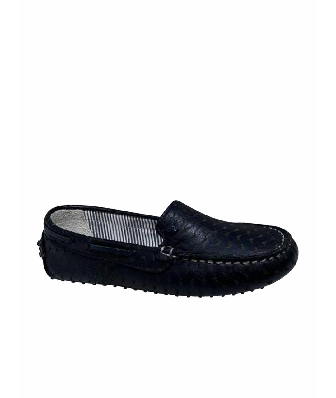 ARMANI JUNIOR Черные лоферы/мокасины, фото 1