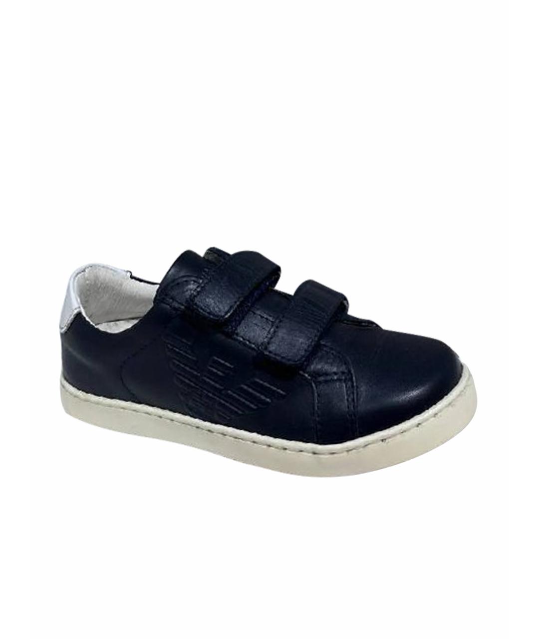 ARMANI JUNIOR Черные кеды, фото 1