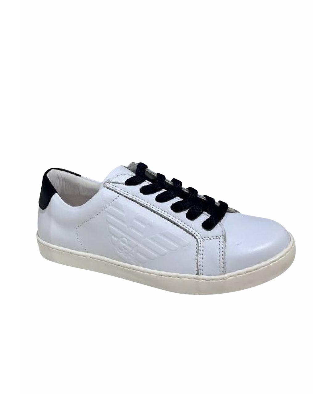 ARMANI JUNIOR Белые кеды, фото 1