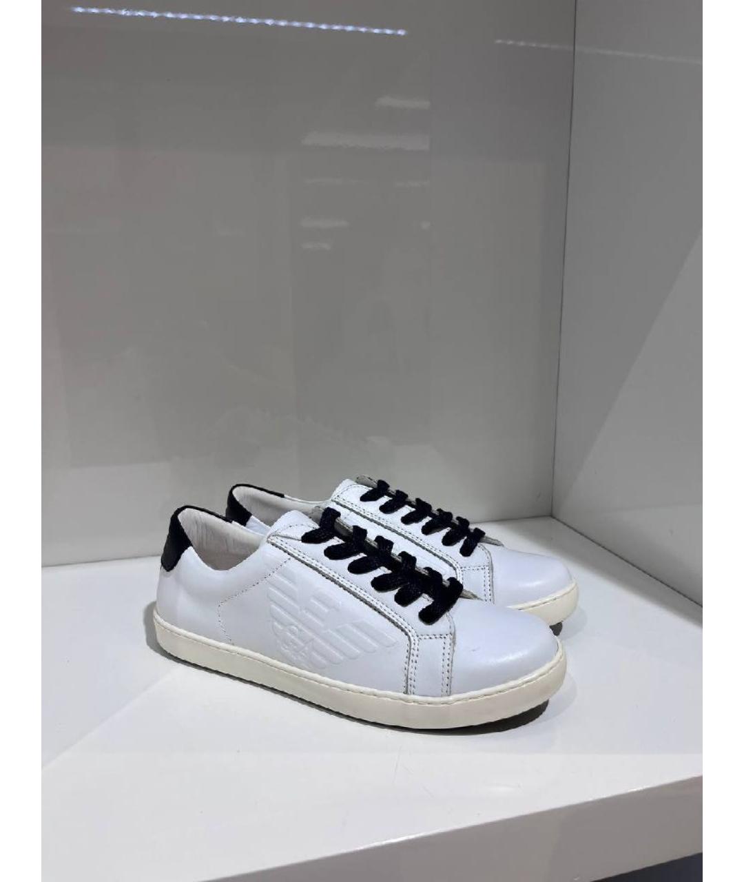 ARMANI JUNIOR Белые кеды, фото 3