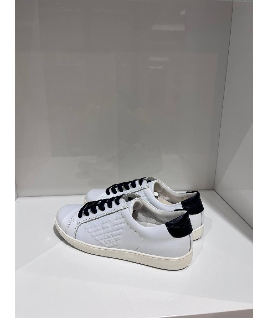 ARMANI JUNIOR Белые кеды, фото 2