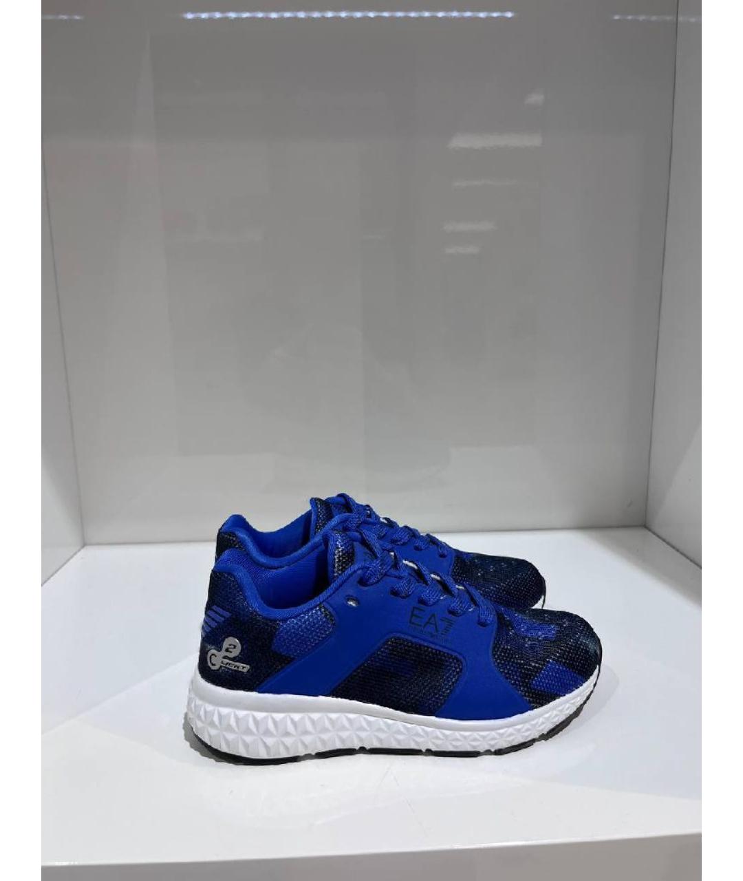 ARMANI JUNIOR Синие кеды, фото 3